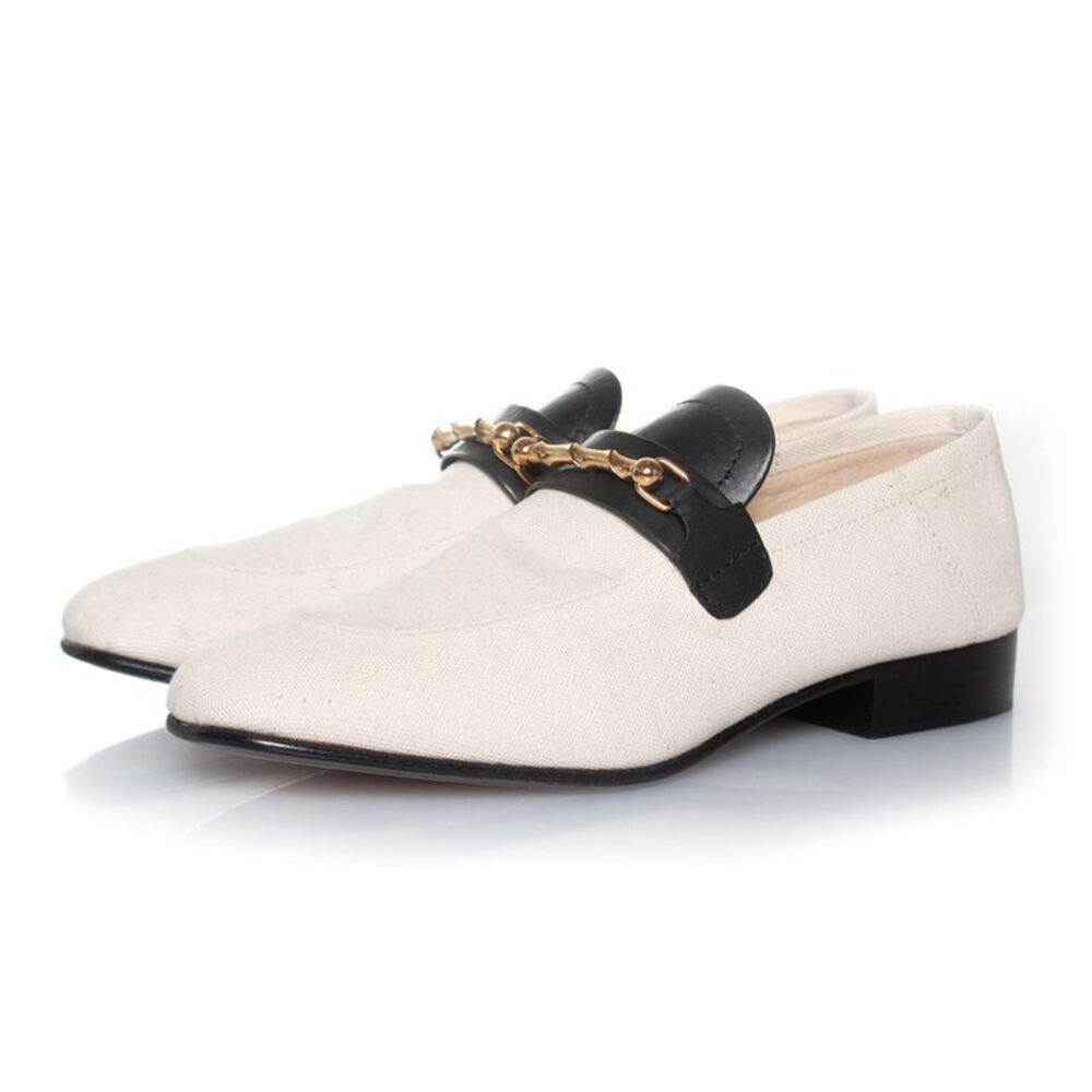 Joseph Canvas penny loafers